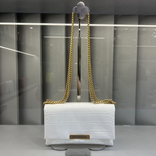 발렌시아가 TRIPLET 트리플렛 이펙트 레더 숄더백