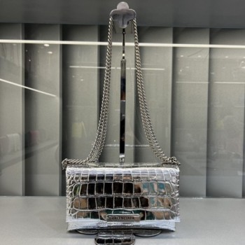 발렌시아가 TRIPLET 트리플렛 이펙트 레더 숄더백