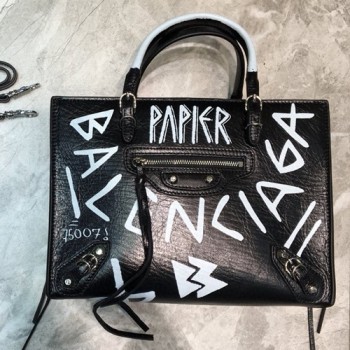 발렌시아가 그래피티 클래식 시티백 26cm