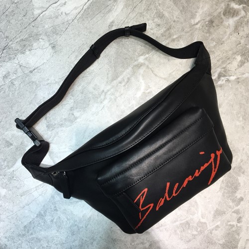 발렌시아가 로고 프린팅 힙색,벨트백