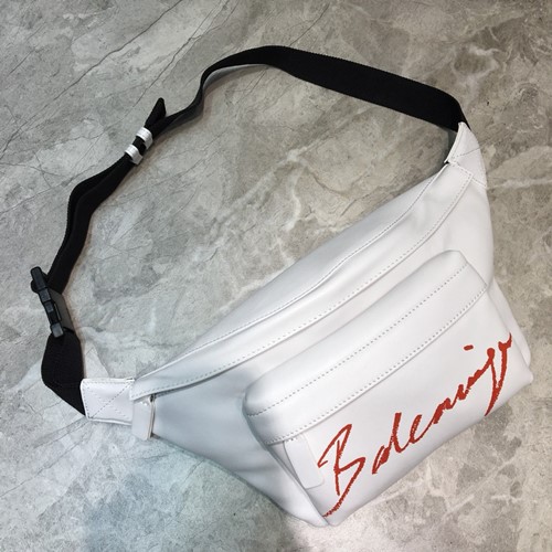 발렌시아가 로고 프린팅 힙색,벨트백