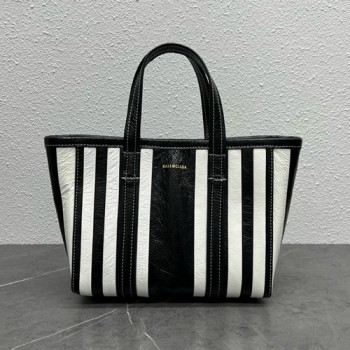 발렌시아가 바베스 스트라이프 토트백 28cm