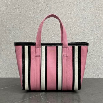 발렌시아가 바베스 스트라이프 토트백 28cm