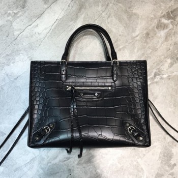 발렌시아가 파피에 지퍼 어라운드백 26cm