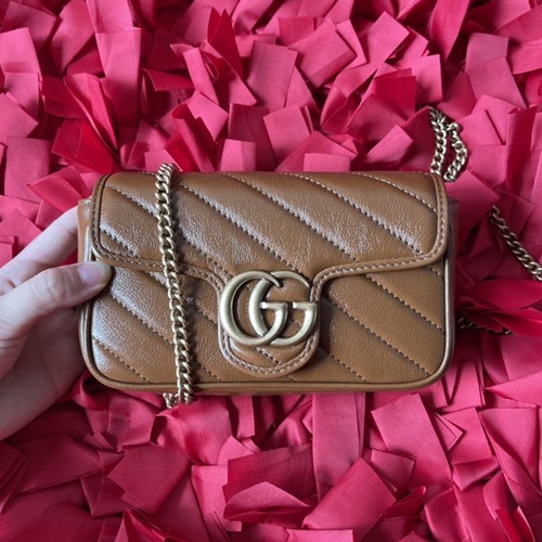 구찌 476433 마몬트 마틀라세 슈퍼 미니백 16.5cm