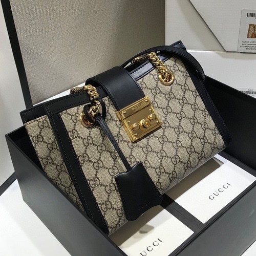 구찌 498156 패들락 GG 수프림 캔버스 숄더백