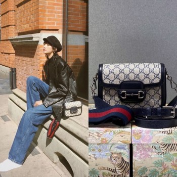 구찌 658574 홀스빗 1955 GG 미니 숄더백