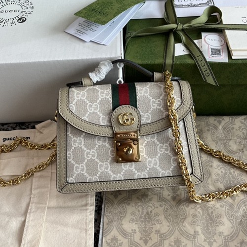 구찌 696180 오피디아 GG 수프림 미니 숄더백