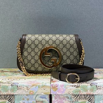 구찌 699268 블론디 라운드 인터로킹 G 숄더백