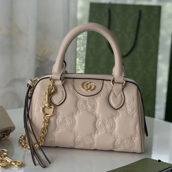 구찌 702251 GG 마틀라세 레더 탑 핸들백