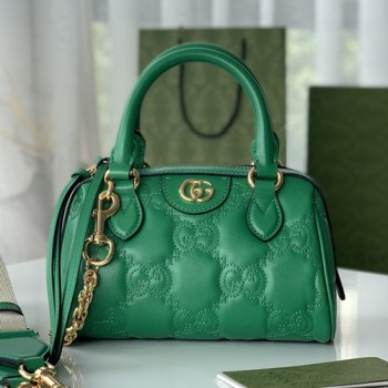 구찌 702251 GG 마틀라세 레더 탑 핸들백