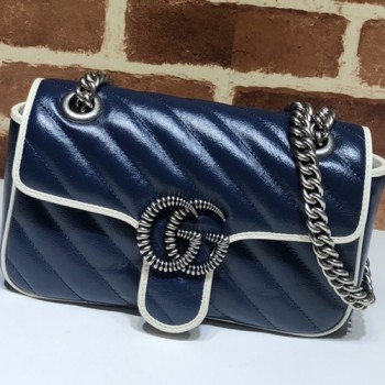 구찌 GG 마몬트 마틀라세 체인백 23cm