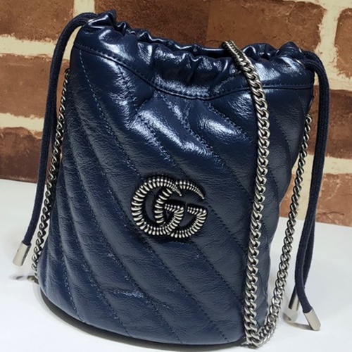 구찌 GG 마몬트 미니 버킷백