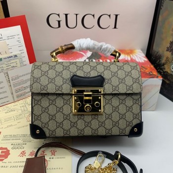 구찌 GG 수프림 패드락 숄더백