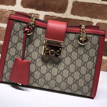 구찌 GG 수프림 패드락 숄더백