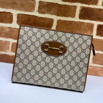 구찌 GG 수프림 홀스빗 클러치백