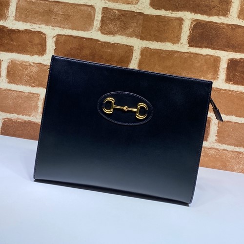 구찌 GG 수프림 홀스빗 클러치백