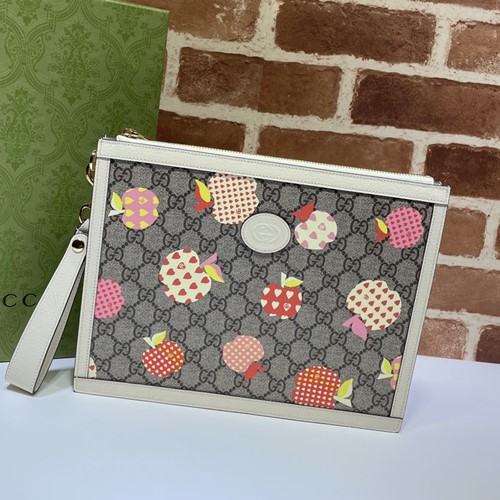 구찌 레뽐므 GG 애플 파우치백