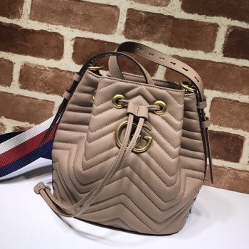 구찌 마몬트 쉐브론 버킷백