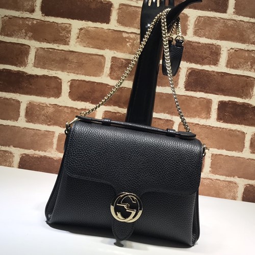 구찌 인터로킹 탑핸들 숄더백