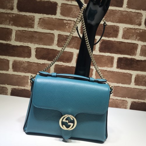 구찌 인터로킹 탑핸들 숄더백