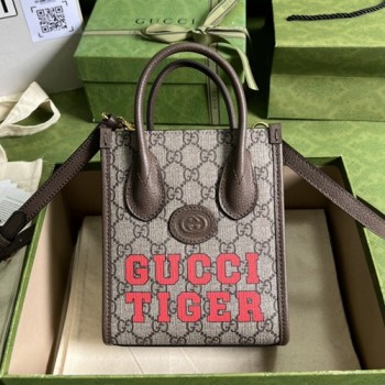 구찌 타이거 GG 미니 토트백