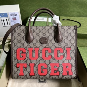 구찌 타이거 GG 스몰 토트백