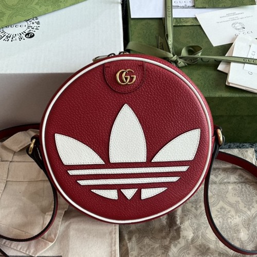 구찌×아디다스 702626 라운드 숄더백