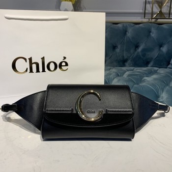 끌로에 C 벨트백 레더 크로스 웨이스트