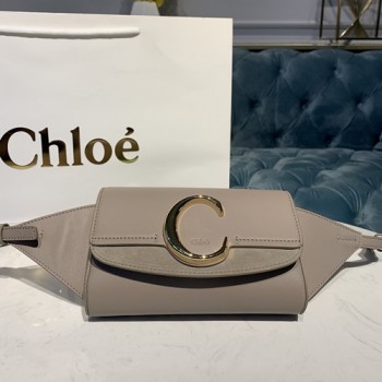 끌로에 C 벨트백 레더 크로스 웨이스트