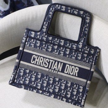 디올 오블리크 북 토드백 23cm