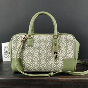 로에베 AMAZONA 아마조나 아나그램 자카드 토트백 28cm