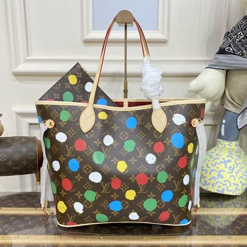 루이비통 × 야요이쿠사마 LV × YK 네버풀 MM