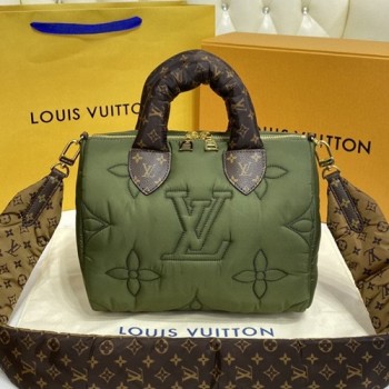 루이비통 나일론 패딩 스피디 반둘리에 25cm