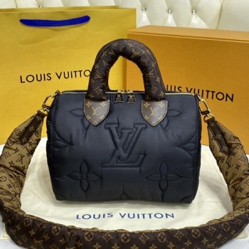 루이비통 나일론 패딩 스피디 반둘리에 25cm