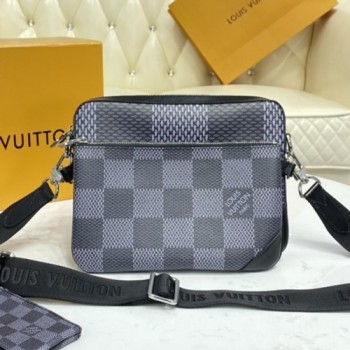 루이비통 다미에 그라파이트 3D 캔버스 트리오 메신저