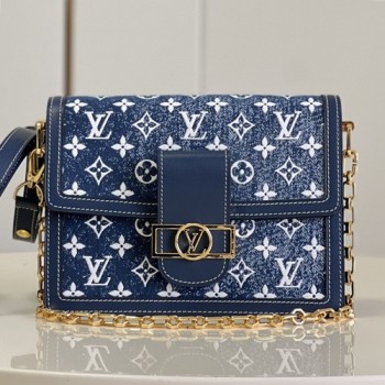 루이비통 데님 도핀 MM