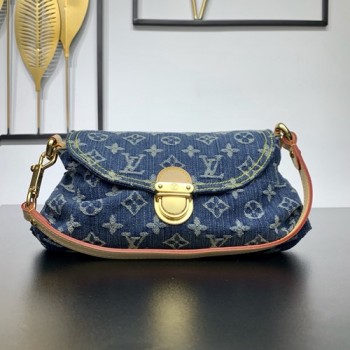 루이비통 데님 미니 프리티 숄더백