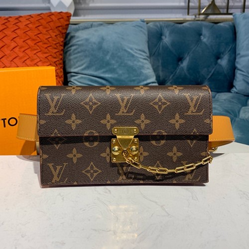 루이비통 모노그램 S락 벨트 파우치PM