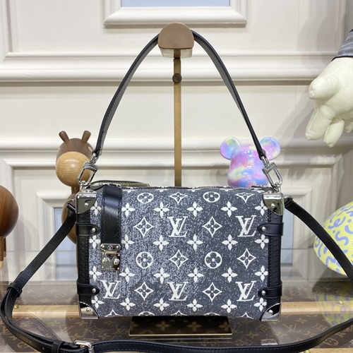 루이비통 모노그램 그레이 데님 사이드 트렁크백