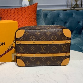 루이비통 모노그램 소프트 트렁크 파우치 클러치백