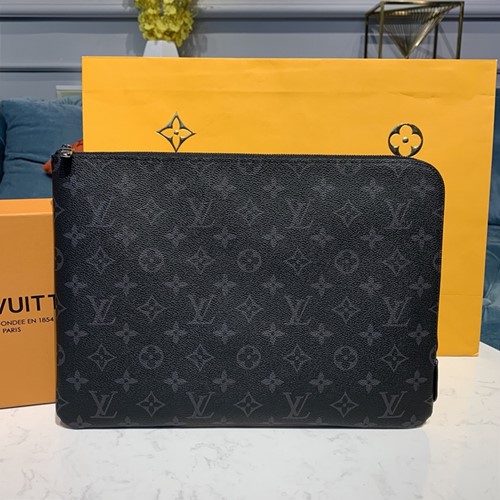 루이비통 모노그램 에띠 클러치 브라운 GM