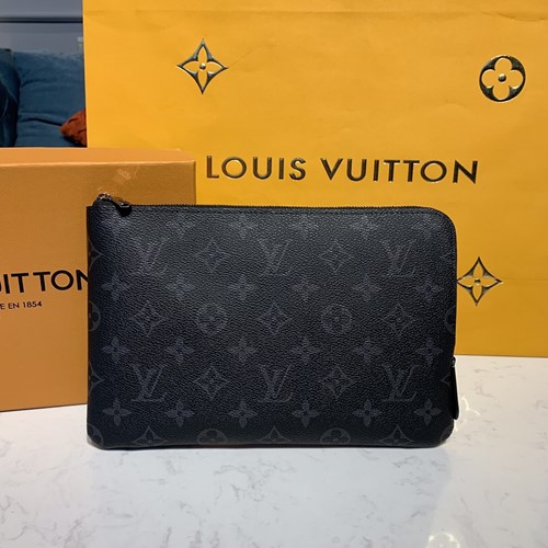 루이비통 모노그램 에띠 클러치 브라운 PM