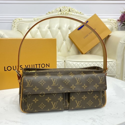 루이비통 모노그램 캔버스 비바시떠 MM