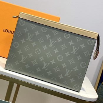 루이비통 모노그램 티타늄 캔버스 포쉐트 보야지 클러치백