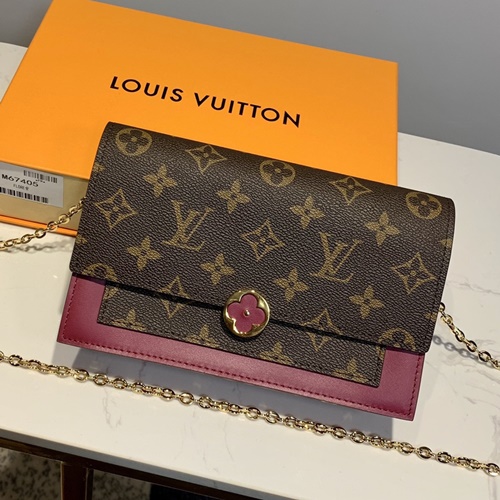 루이비통 모노그램 플로르 체인 월릿