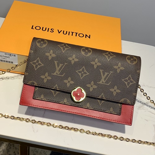 루이비통 모노그램 플로르 체인 월릿