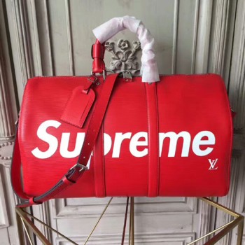 루이비통×슈프림 콜라보 에삐레더 키폴45cm