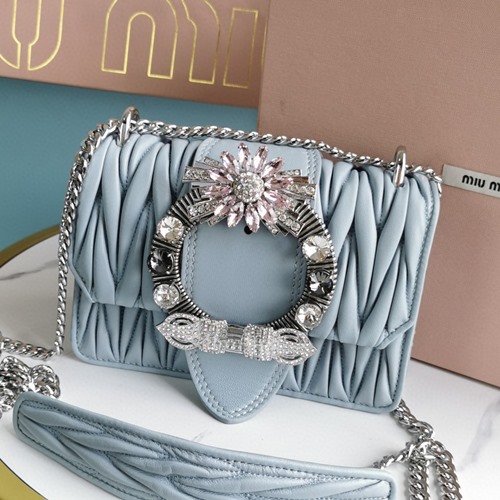 미우미우 5BD084 MATELASSE 마테라쎄 나파 미우레이디 숄더백