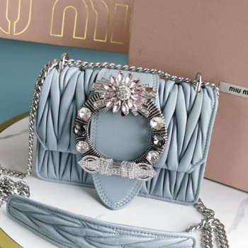 미우미우 5BD084 MATELASSE 마테라쎄 나파 미우레이디 숄더백